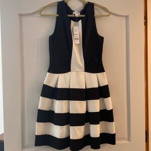 NWT Elle black and white dress